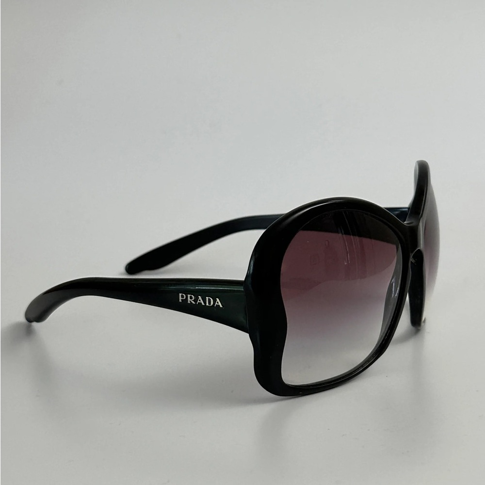 Stylish Large Black Authentic Prada Sunglasses - image 1